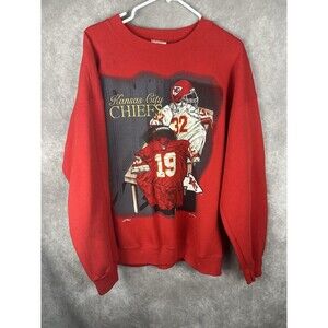 Vintage Kansas City Chiefs Nutmeg Mills  Embroidered Sweatshirt 1994 Sz XL